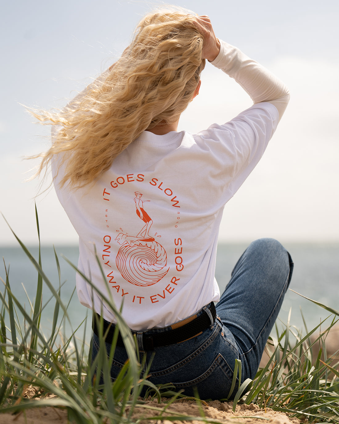 IT GOES SLOW oversized organic cotton unisex t-shirt