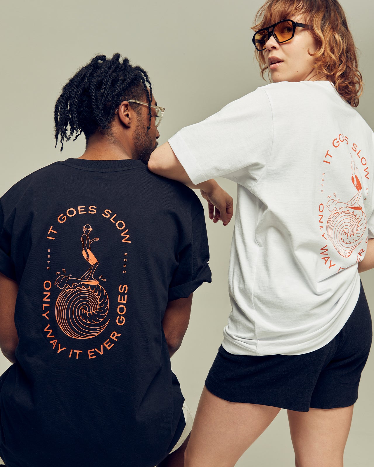 IT GOES SLOW oversized organic cotton unisex t-shirt