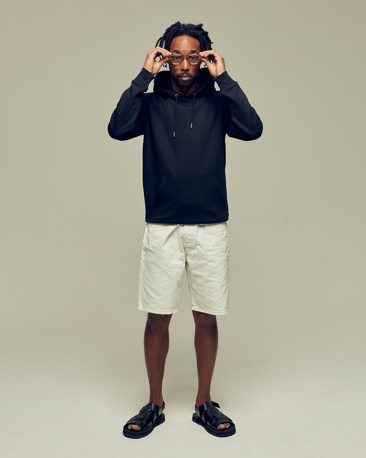 WAVES RUSH IN brushed organic cotton unisex hoodie