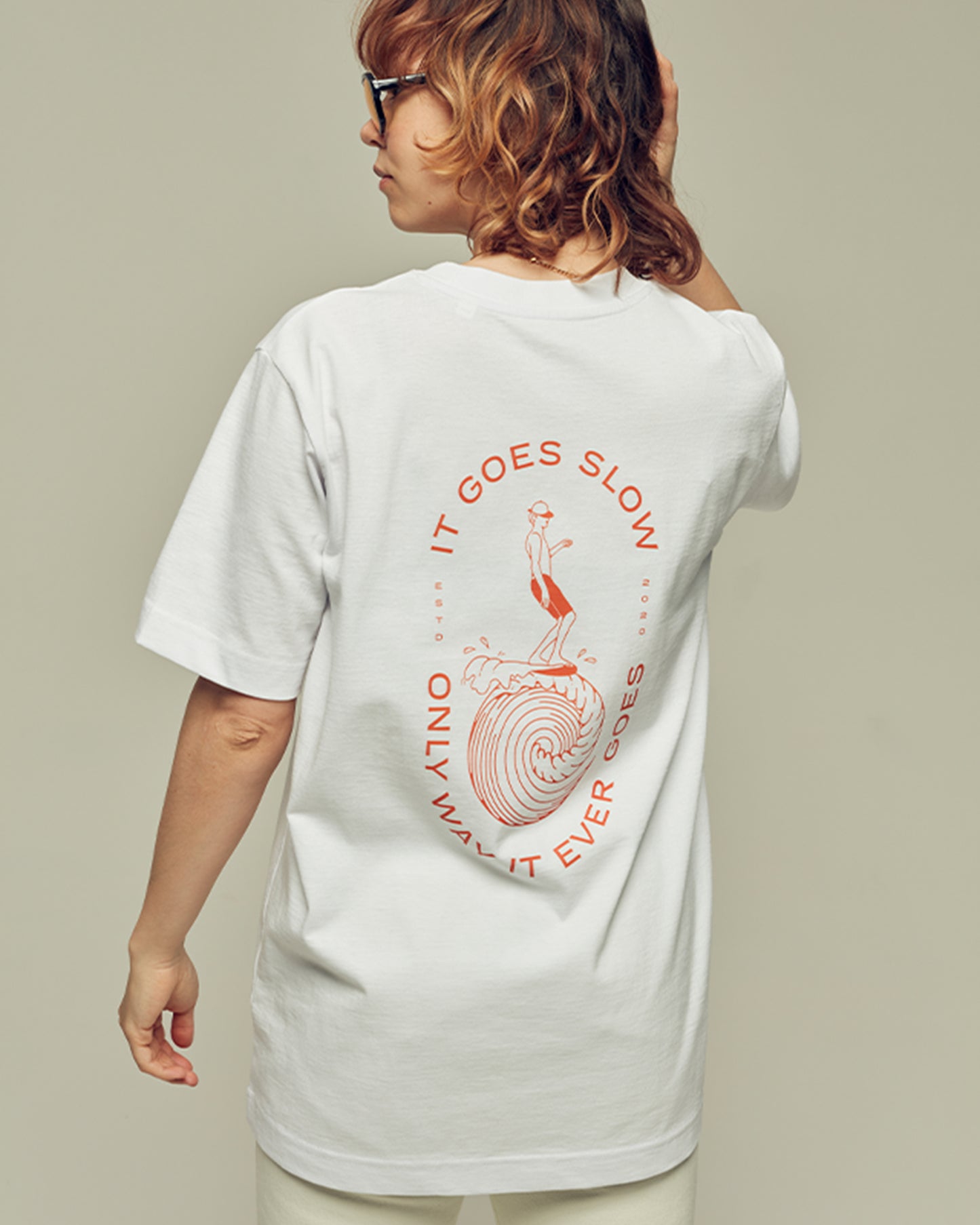 IT GOES SLOW oversized organic cotton unisex t-shirt