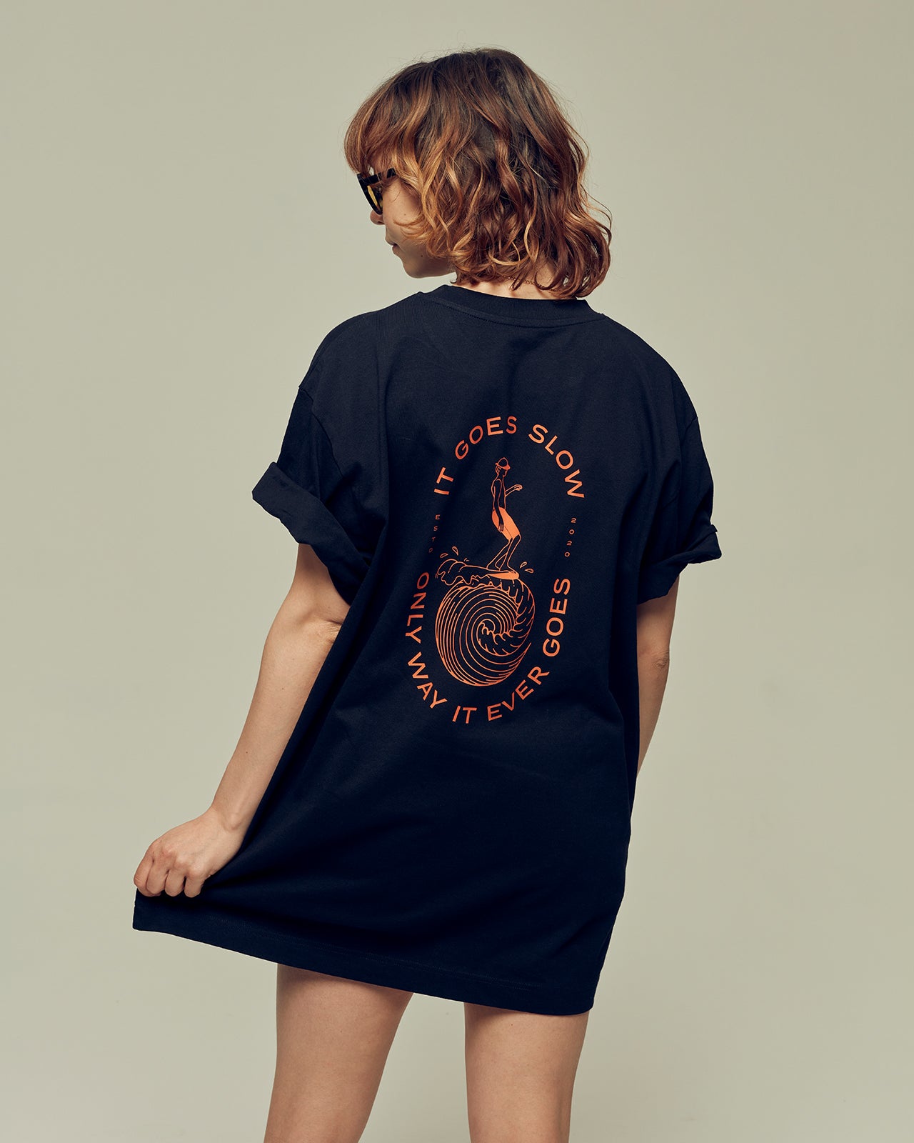 IT GOES SLOW oversized organic cotton unisex t-shirt
