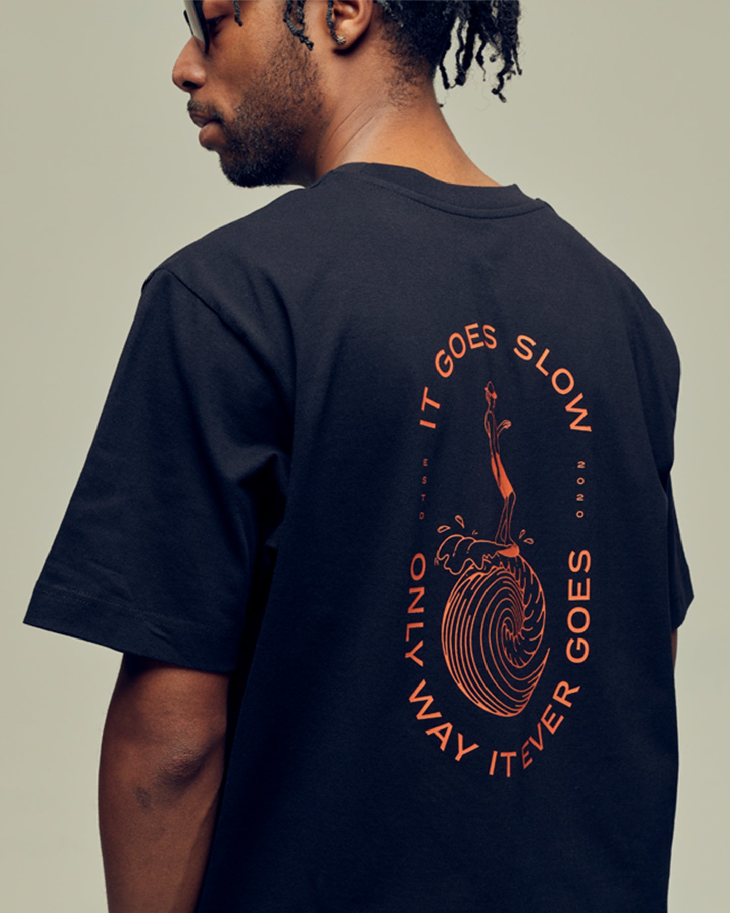 IT GOES SLOW oversized organic cotton unisex t-shirt