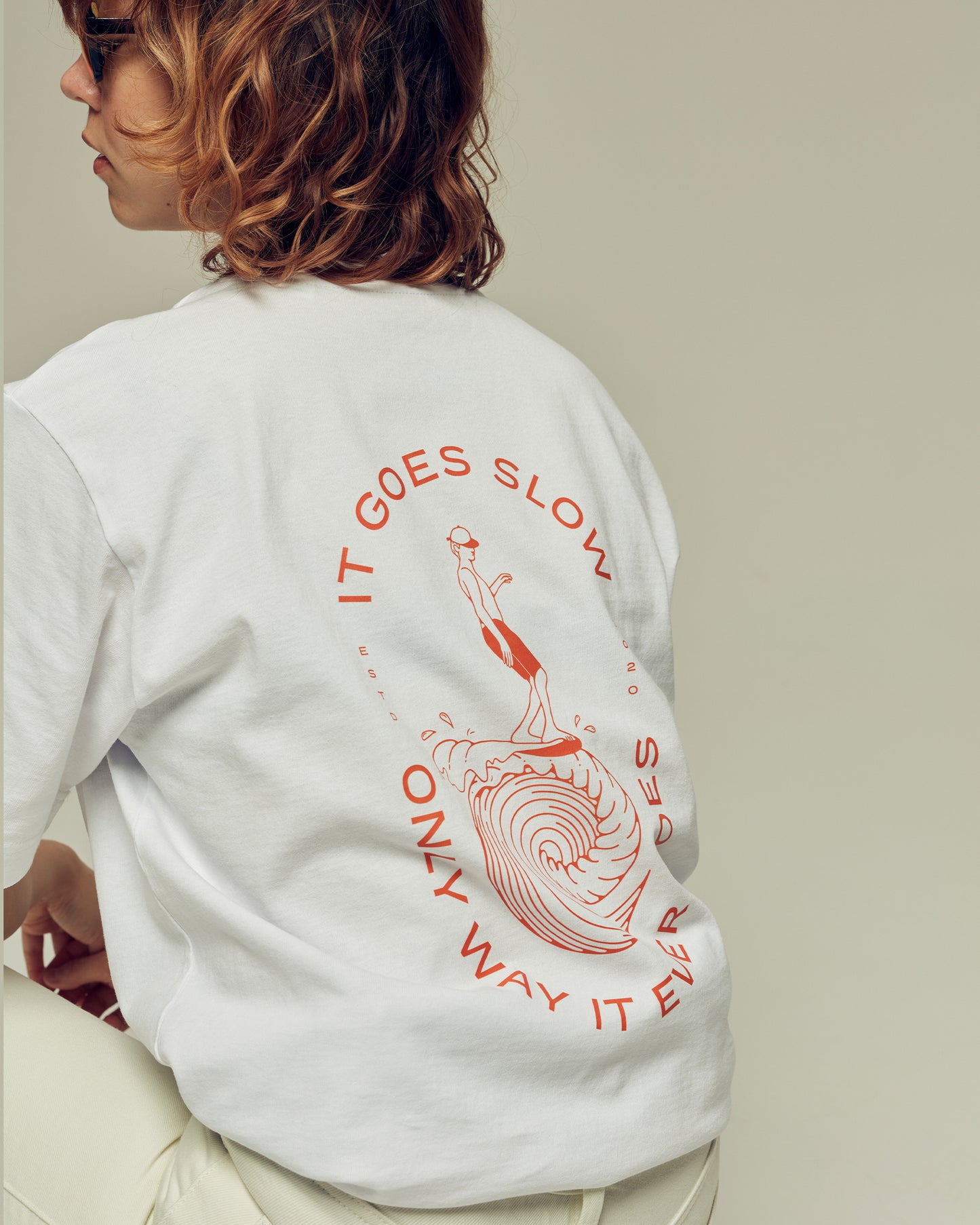 IT GOES SLOW oversized organic cotton unisex t-shirt