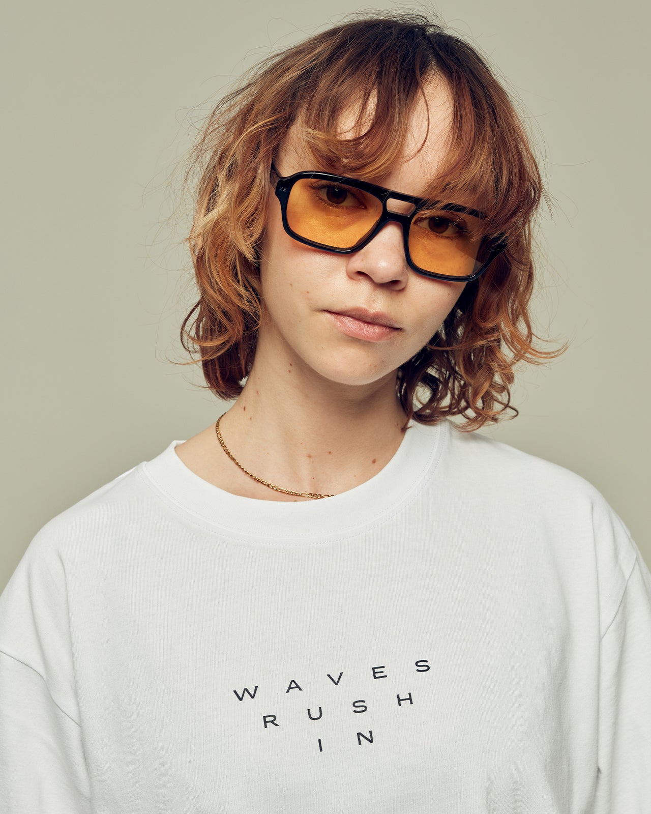 WAVES RUSH IN oversized organic cotton unisex t-shirt