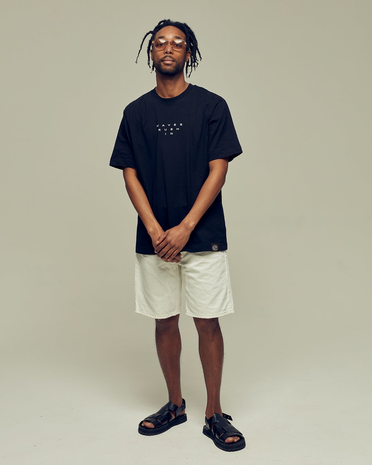 WAVES RUSH IN oversized organic cotton unisex t-shirt