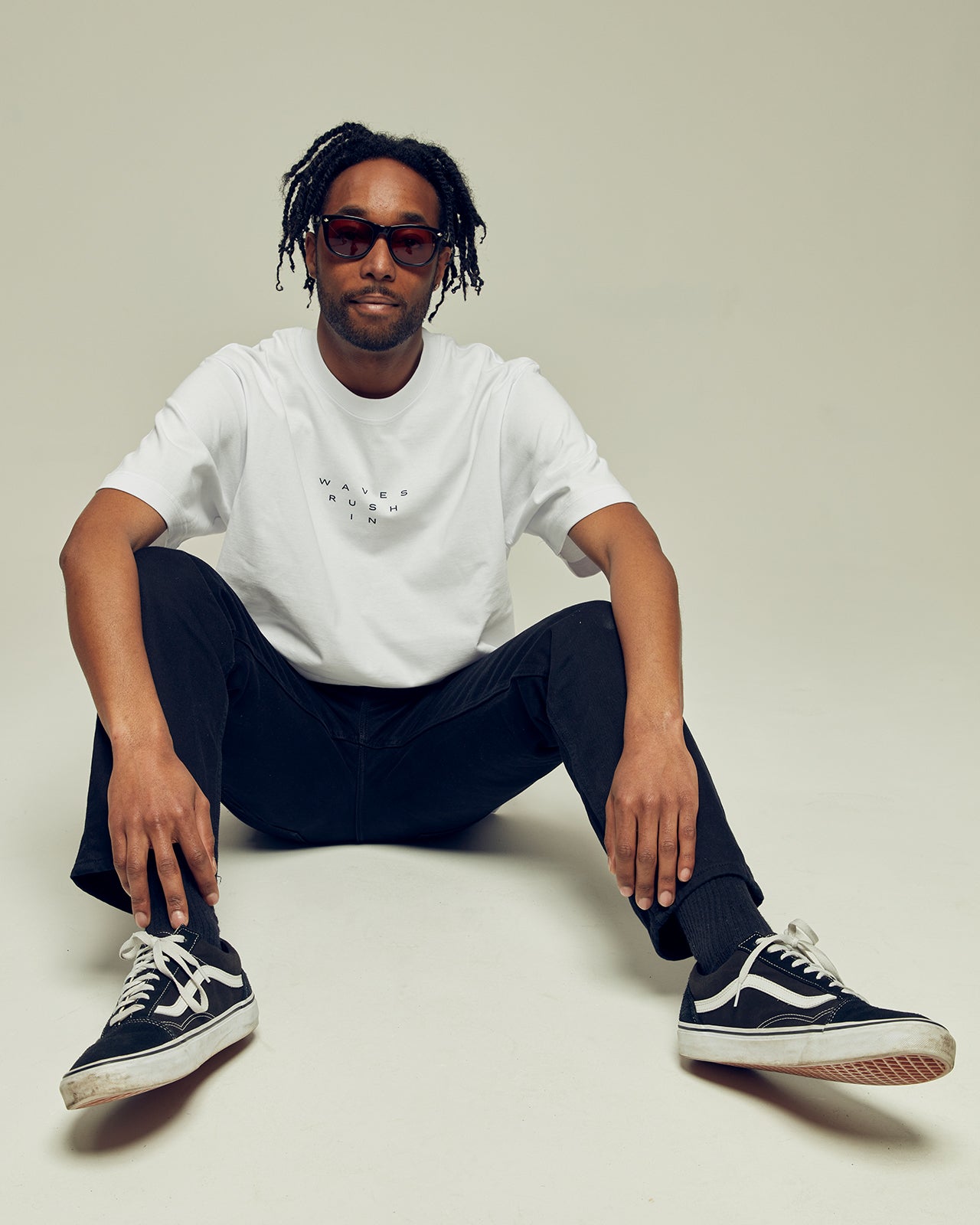 WAVES RUSH IN oversized organic cotton unisex t-shirt
